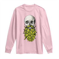 Vintage Craft Brewer Beer Lover Gift Long Sleeve Shirt Beer Hops Beard Skull
