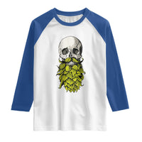 Vintage Craft Brewer Beer Lover Gift Raglan Shirt Beer Hops Beard Skull