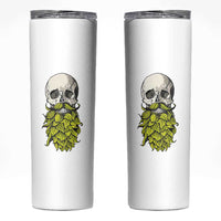 Vintage Craft Brewer Beer Lover Gift Skinny Tumbler Beer Hops Beard Skull