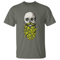 Vintage Craft Brewer Beer Lover Gift T Shirt Beer Hops Beard Skull