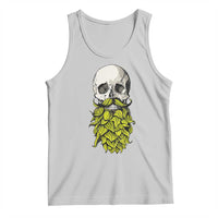 Vintage Craft Brewer Beer Lover Gift Tank Top Beer Hops Beard Skull