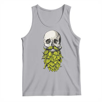 Vintage Craft Brewer Beer Lover Gift Tank Top Beer Hops Beard Skull
