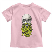 Vintage Craft Brewer Beer Lover Gift Toddler T Shirt Beer Hops Beard Skull