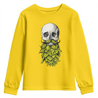 Vintage Craft Brewer Beer Lover Gift Youth Sweatshirt Beer Hops Beard Skull