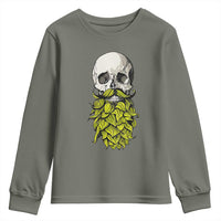 Vintage Craft Brewer Beer Lover Gift Youth Sweatshirt Beer Hops Beard Skull