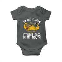Funny Tacos Lover Baby Onesie I Am Into Fitness - Wonder Print Shop