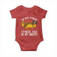 Funny Tacos Lover Baby Onesie I Am Into Fitness - Wonder Print Shop