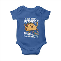 Funny Mexican Food Lover Baby Onesie I Am Into Fitness Taco In My Mouth - Wonder Print Shop