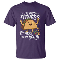 Funny Mexican Food Lover T Shirt I Am Into Fitness Taco In My Mouth - Wonder Print Shop