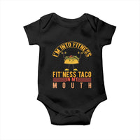 Tacos Lover Baby Onesie I Am Into Fitness Humor - Wonder Print Shop