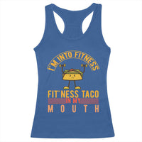 Tacos Lover Racerback Tank Top I Am Into Fitness Humor - Wonder Print Shop