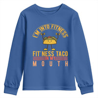 Tacos Lover Youth Sweatshirt I Am Into Fitness Humor - Wonder Print Shop