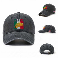 Tacos Lover Mexican Food Washed Cotton Baseball Cap Funny Quote Gift