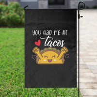 Funny Taco Lover Garden Flag You Had Me At Tacos - Wonder Print Shop