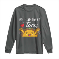 Funny Taco Lover Long Sleeve Shirt You Had Me At Tacos - Wonder Print Shop