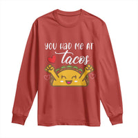 Funny Taco Lover Long Sleeve Shirt You Had Me At Tacos - Wonder Print Shop