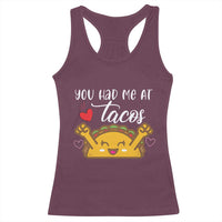 Funny Taco Lover Racerback Tank Top You Had Me At Tacos - Wonder Print Shop