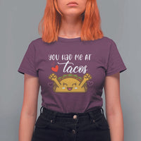 Funny Taco Lover T Shirt For Women You Had Me At Tacos - Wonder Print Shop