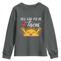 Funny Taco Lover Youth Sweatshirt You Had Me At Tacos - Wonder Print Shop