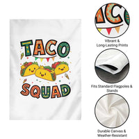 Taco Squad Garden Flag Funny Mexican Food Lovers Gift - Wonder Print Shop