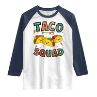 Taco Squad Raglan Shirt Funny Mexican Food Lovers Gift - Wonder Print Shop