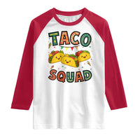 Taco Squad Raglan Shirt Funny Mexican Food Lovers Gift - Wonder Print Shop