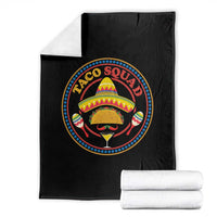 Taco Squad Throw Blanket Mexican Food Lovers Gift - Wonder Print Shop