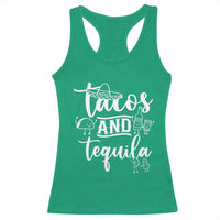 Tacos And Tequila Lover Racerback Tank Top Funny Humor Gift - Wonder Print Shop