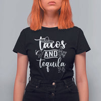 Tacos And Tequila Lover T Shirt For Women Funny Humor Gift - Wonder Print Shop