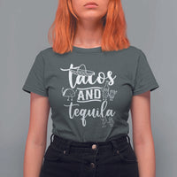 Tacos And Tequila Lover T Shirt For Women Funny Humor Gift - Wonder Print Shop
