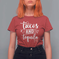 Tacos And Tequila Lover T Shirt For Women Funny Humor Gift - Wonder Print Shop