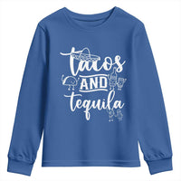Tacos And Tequila Lover Youth Sweatshirt Funny Humor Gift - Wonder Print Shop