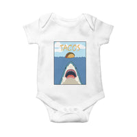 Funny Tacos Lover Baby Onesie Shark Attack Humor Gift - Wonder Print Shop