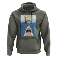 Funny Tacos Lover Hoodie Shark Attack Humor Gift - Wonder Print Shop