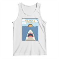 Funny Tacos Lover Tank Top Shark Attack Humor Gift - Wonder Print Shop