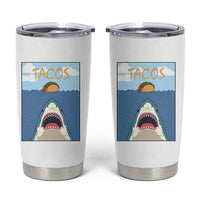 Funny Tacos Lover Tumbler Cup Shark Attack Humor Gift