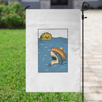 Tacos Lover Garden Flag Funny Shark Humor Foodie Gift - Wonder Print Shop