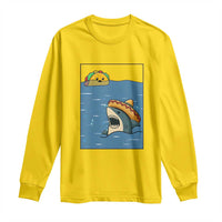 Tacos Lover Long Sleeve Shirt Funny Shark Humor Foodie Gift - Wonder Print Shop
