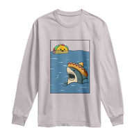 Tacos Lover Long Sleeve Shirt Funny Shark Humor Foodie Gift - Wonder Print Shop