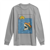 Tacos Lover Long Sleeve Shirt Funny Shark Humor Foodie Gift - Wonder Print Shop