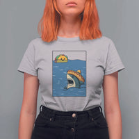 Tacos Lover T Shirt For Women Funny Shark Humor Foodie Gift - Wonder Print Shop