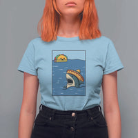 Tacos Lover T Shirt For Women Funny Shark Humor Foodie Gift - Wonder Print Shop