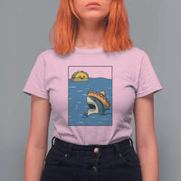 Tacos Lover T Shirt For Women Funny Shark Humor Foodie Gift - Wonder Print Shop