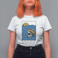 Tacos Lover T Shirt For Women Funny Shark Humor Foodie Gift - Wonder Print Shop
