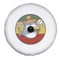 Mexican Food Lover Gift Spare Tire Cover Funny Shark Eating Tacos - Wonder Print Shop