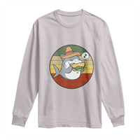 Mexican Food Lover Gift Long Sleeve Shirt Funny Shark Eating Tacos - Wonder Print Shop