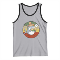 Mexican Food Lover Gift Tank Top Funny Shark Eating Tacos - Wonder Print Shop