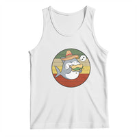 Mexican Food Lover Gift Tank Top Funny Shark Eating Tacos - Wonder Print Shop