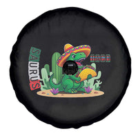 Mexican Food Lover Gift Spare Tire Cover Funny Dinosaur Taco Saurus - Wonder Print Shop