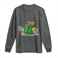 Mexican Food Lover Gift Long Sleeve Shirt Funny Dinosaur Taco Saurus - Wonder Print Shop